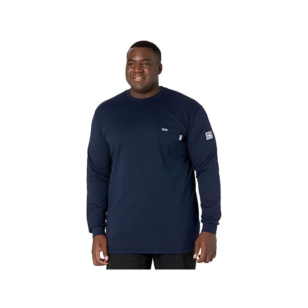 Tyndale FRC Big Tall Long Sleeve T-Shirt Men's Clothing Navy 2XL Long